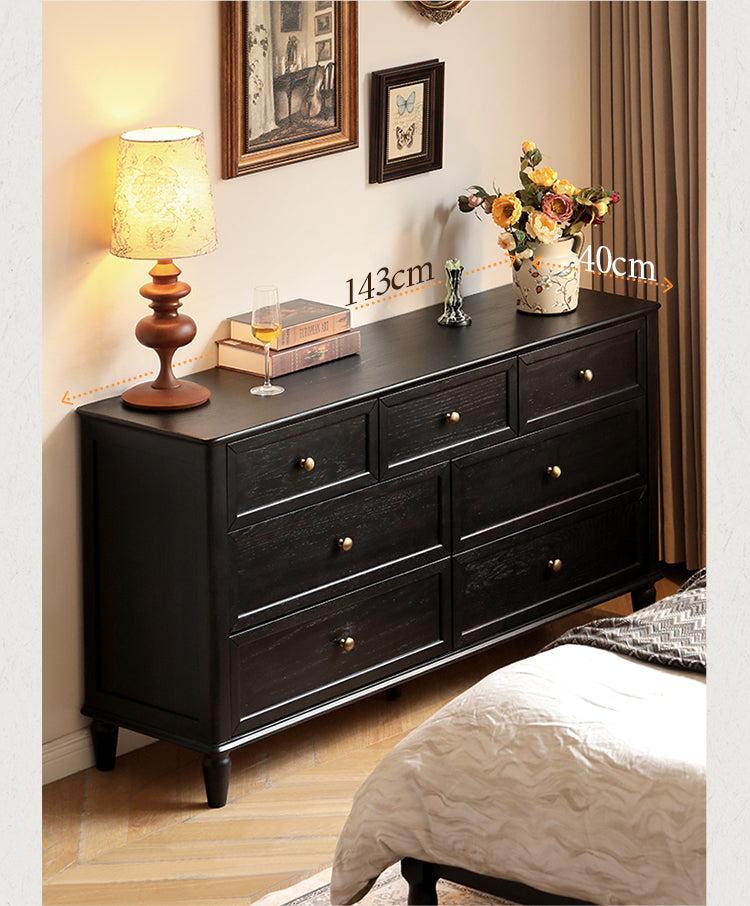 Oak Solid Wood Dresser, Drawers