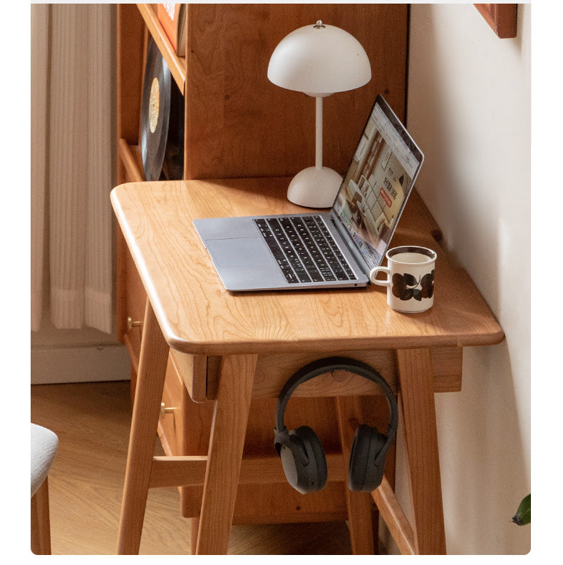 Cherry Solid Wood Desk With Drawers