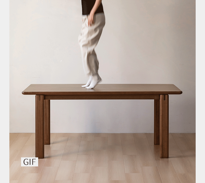 Black Walnut, Oak Solid Wood Large Board Dining Table