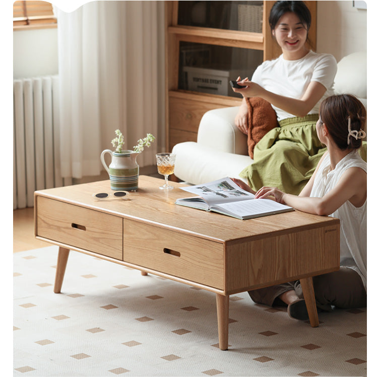 Oak Solid Wood Classic Coffee Table
