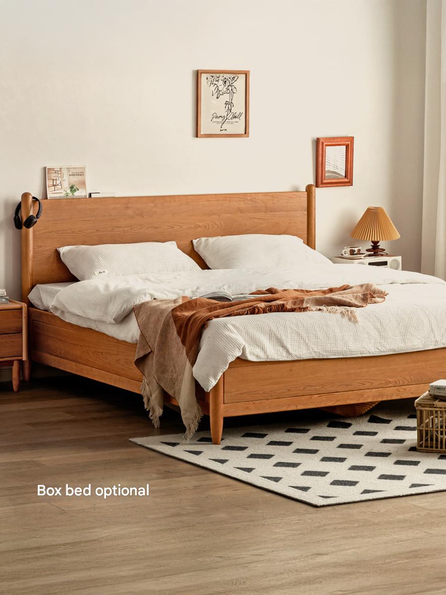 Oak, Black Walnut, Сherry Wood Bed