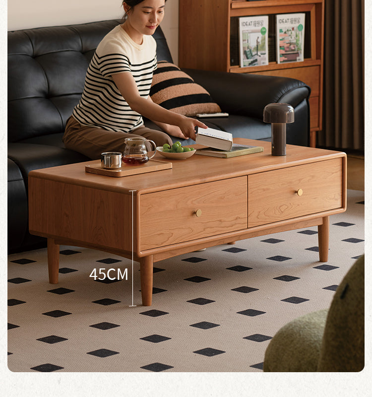 Cherry Solid Wood Antique Coffee Table