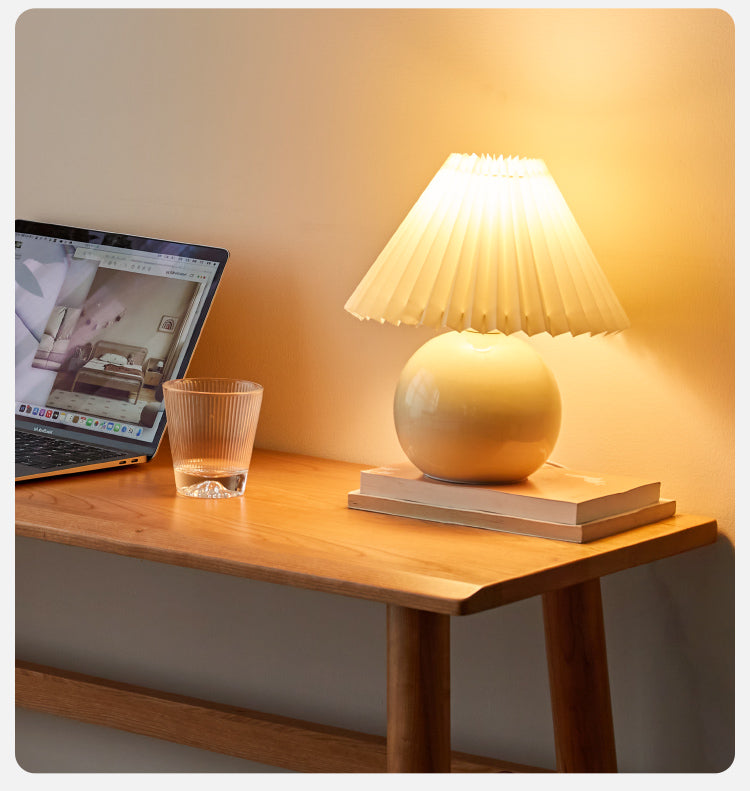 Cherry Wood Office Desk Narrow Vintage