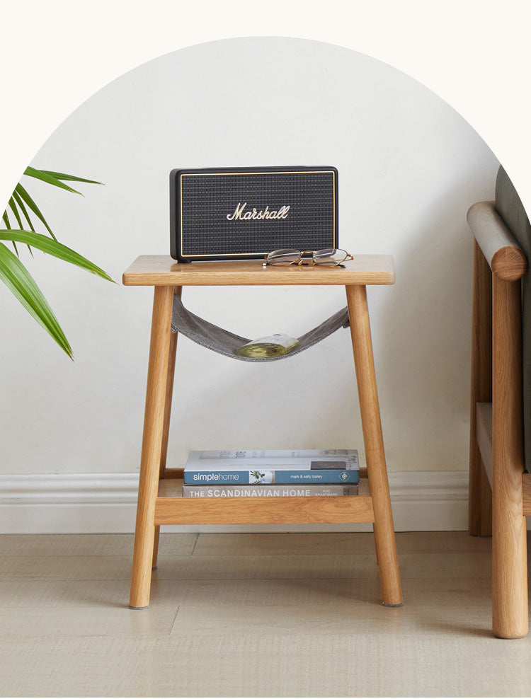 Oak Solid Wood Modern Nordic Side Table