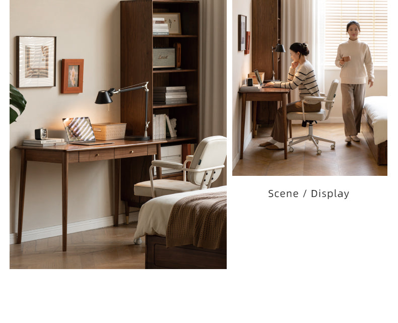 Solid Longan Hardwood, South American Walnut, Black Walnut Solid Wood Office Desk