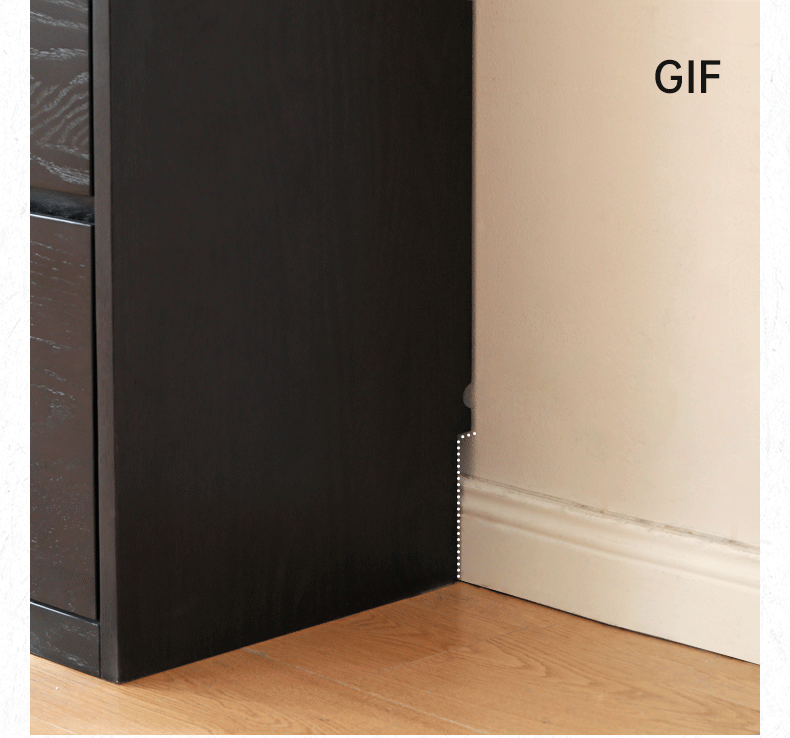 Oak, Rubberwood Solid Wood Bookcase Modern Floor Combination Cabinet