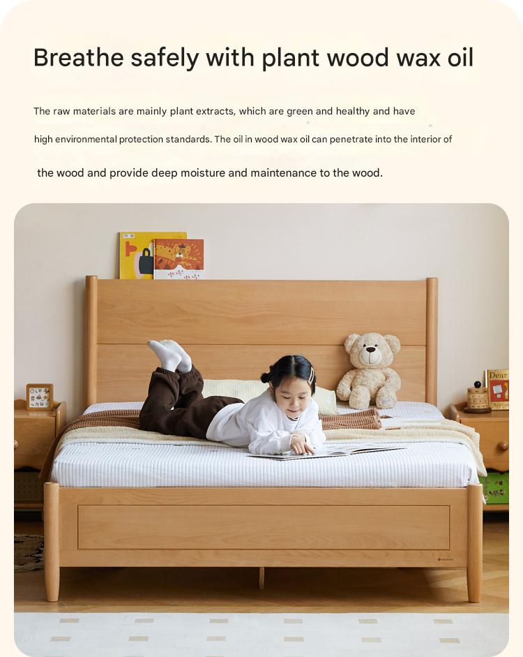 Beech Solid Wood Children's Box Bed