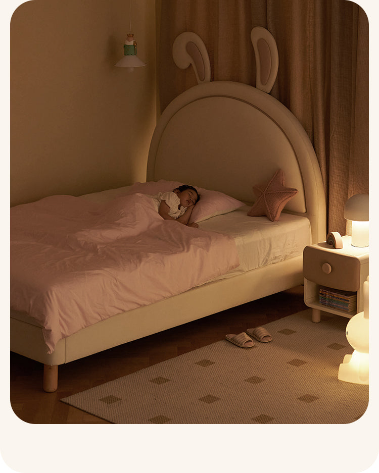 Children's Bed Girl Cartoon Rabbit Bed<