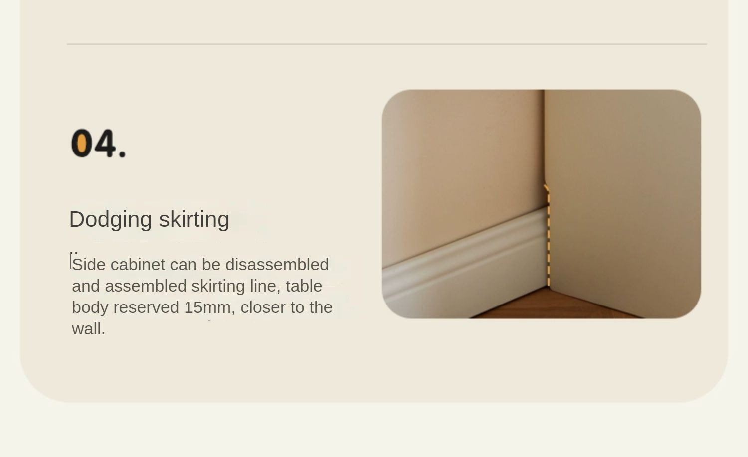 Pine Solid Wood Makeup Table Cream Style.