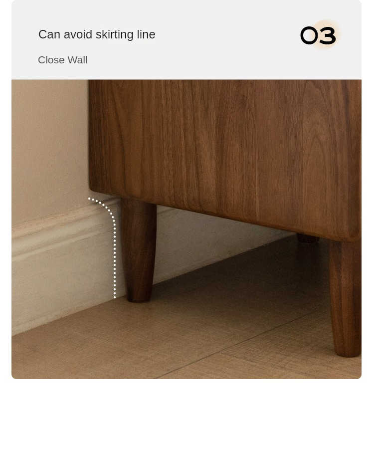 Black walnut, Caluswood Solid Wood Night Stand Glass Countertop