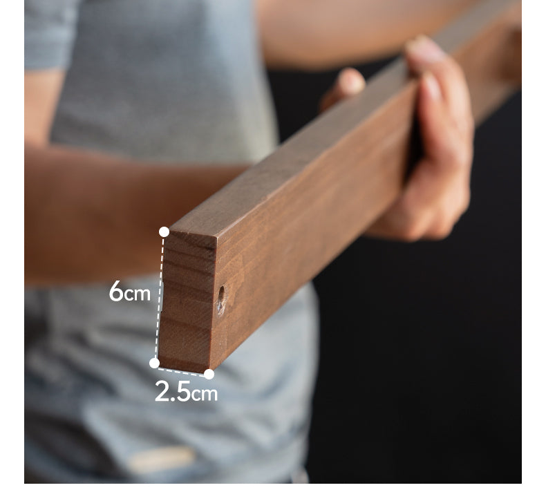 Black Walnut Solid Wood Leather Soft Suspended Bed