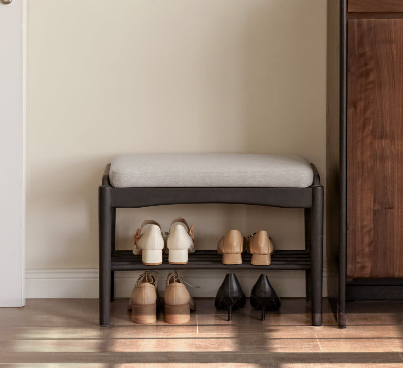 Oak Solid Wood Shoe Changing Bench