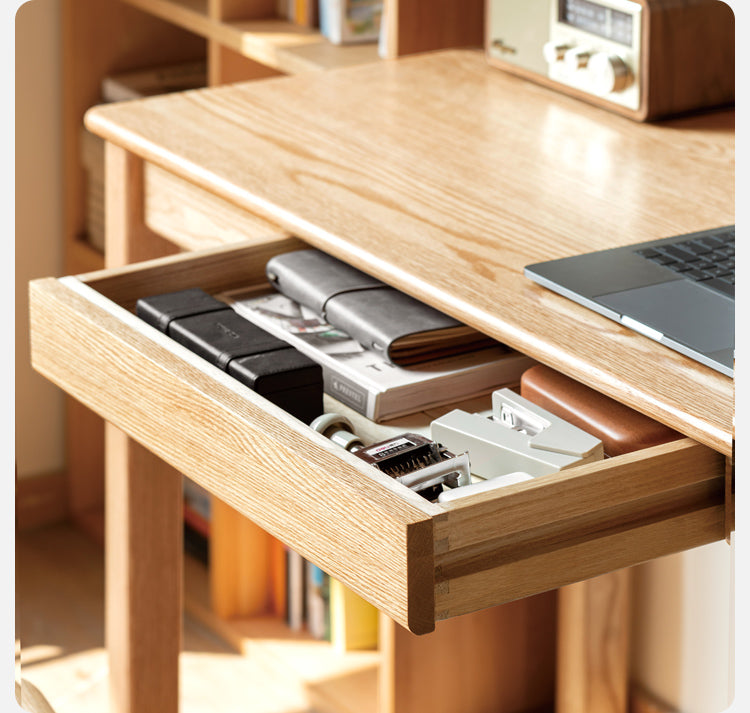 Oak, Beech Solid Wood Office Desk