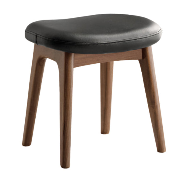 Ash, Black Walnut, Oak Solid Wood, Solid Longan Hardwood Makeup Stool
