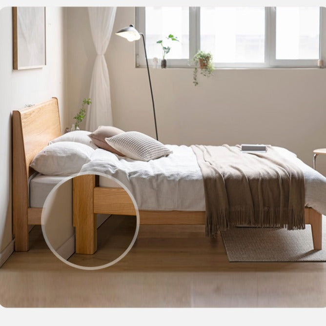 Oak Solid Wood Bed