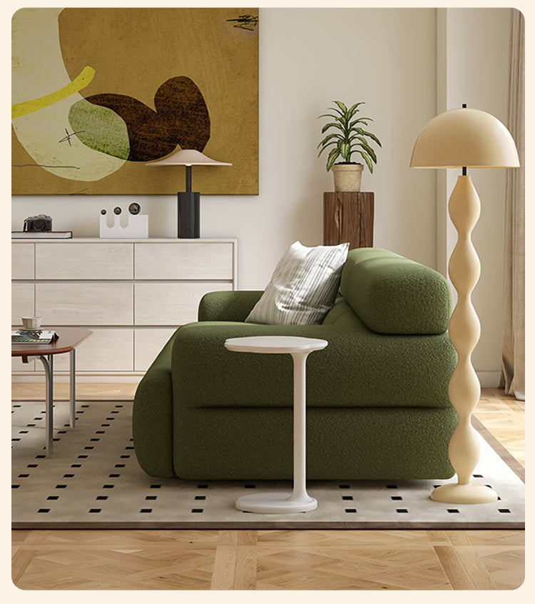 Rubberwood Solid Wood Cloud Side Table