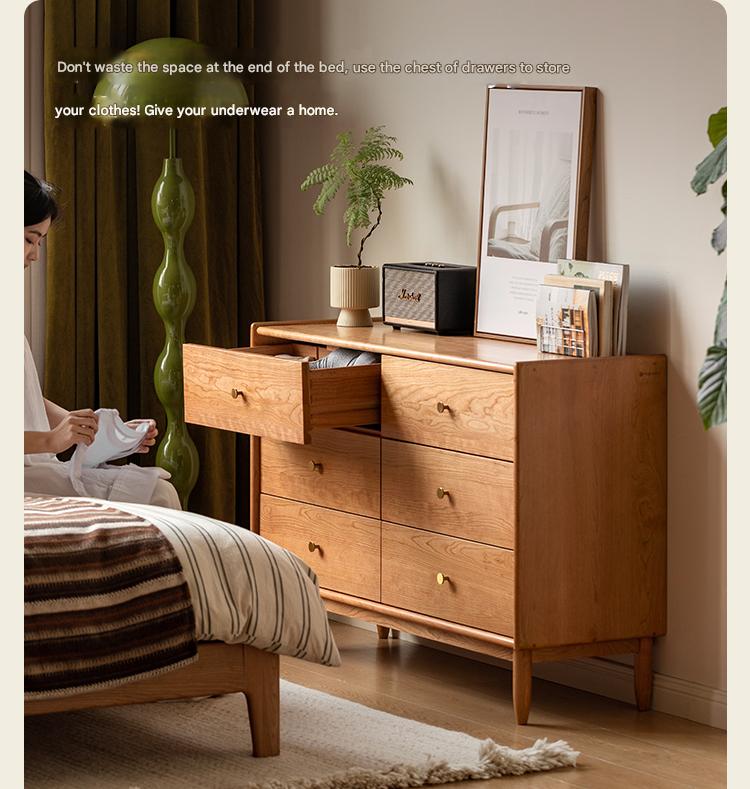 Cherry Solid Wood Chest Of Drawers