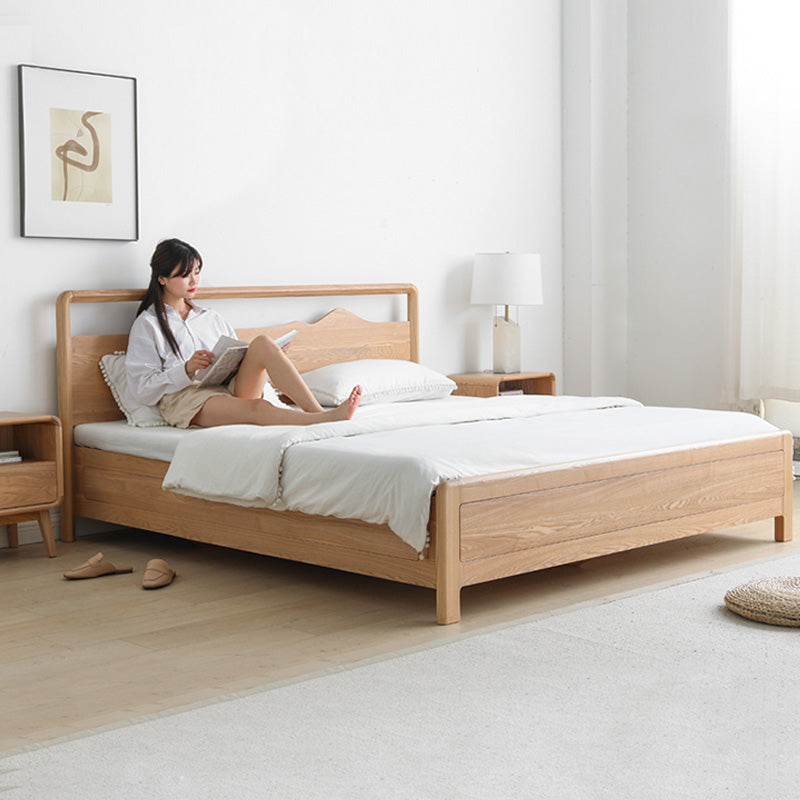 Ash Solid Wood Box Bed Modern Simple