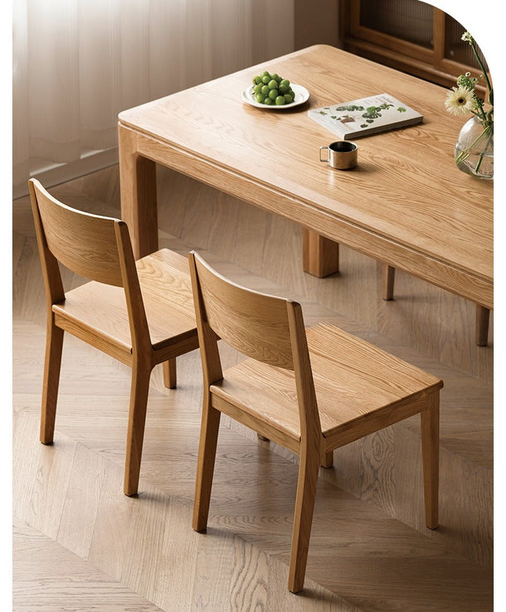 Black Walnut, Ash, Oak, Beech Solid wood, Solid RubberWood - Dining Chair Modern 4 pcs set