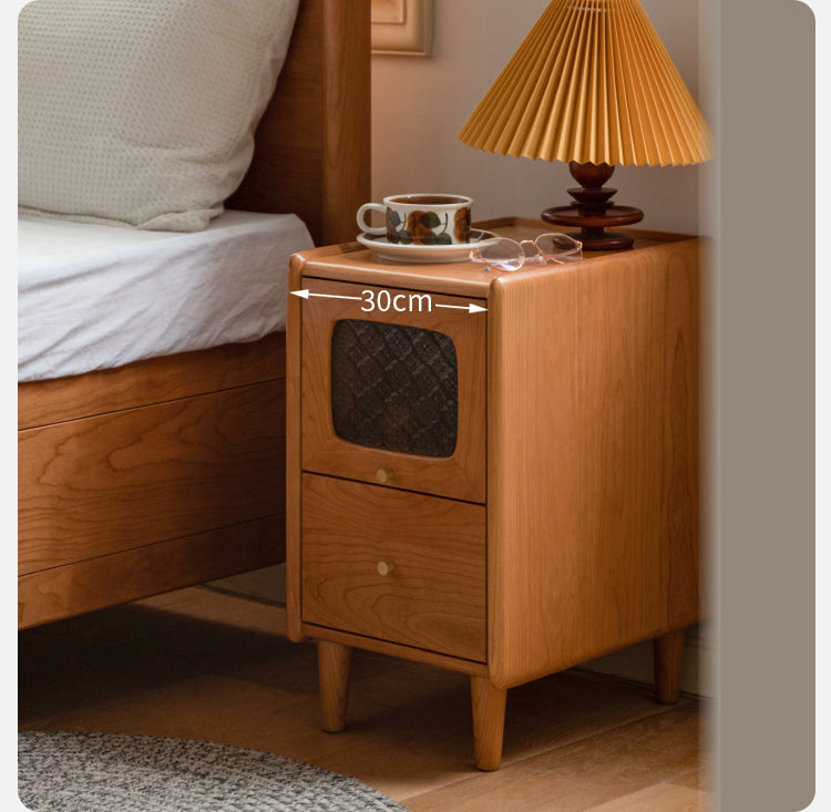 Cherry Solid Wood Nightstand.