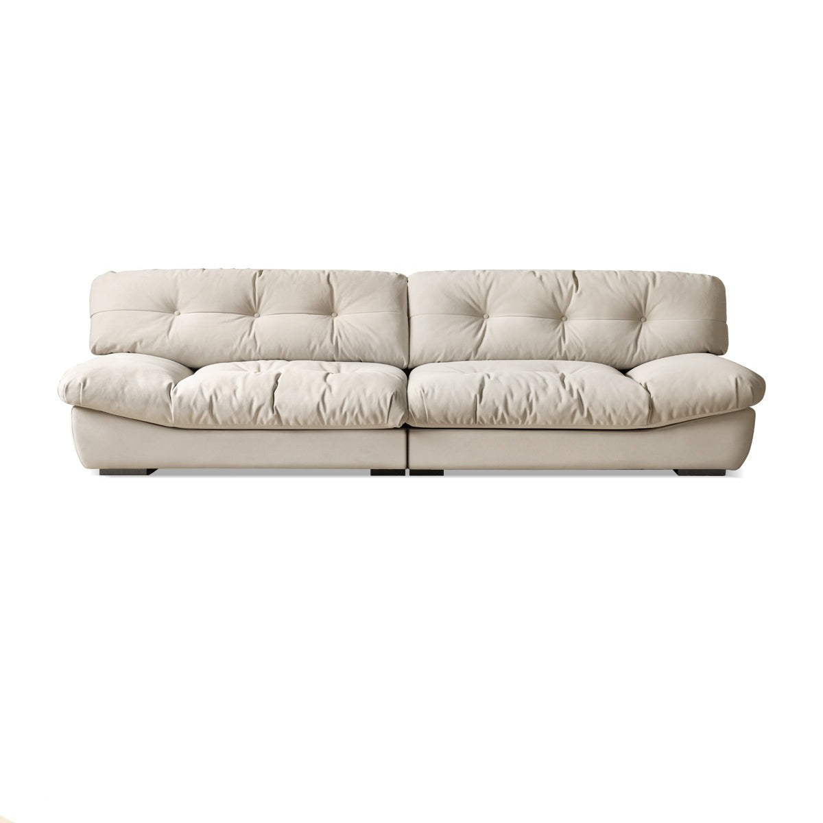 Fabric Italian Style Cloud Sofa With Russian Birch Wood Frame