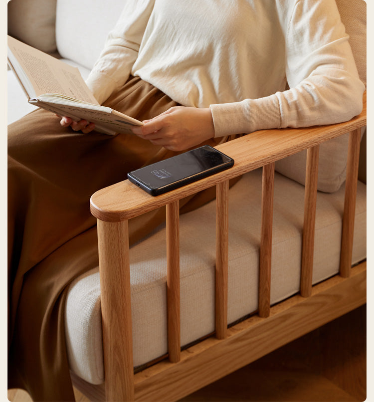 Oak Solid Wood Sofa Fabric.