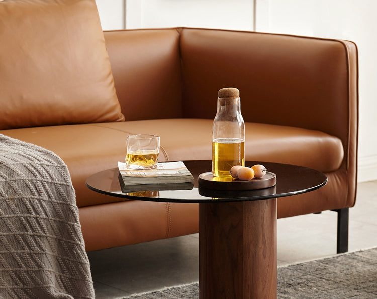 Black Walnut Slate Top Coffee Table