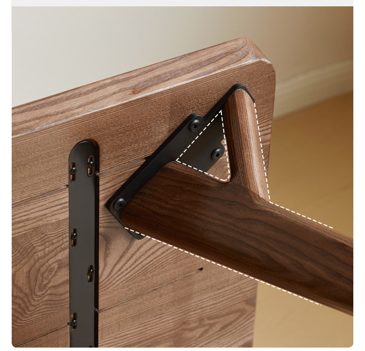 Ash Solid Wood Rectangular Dining Table