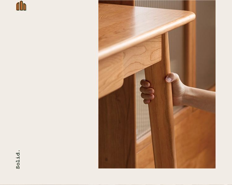 Cherry Wood FAS Grade Office Desk with Drawers