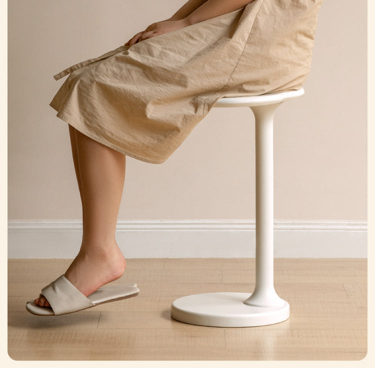 Rubberwood Solid Wood Cloud Side Table