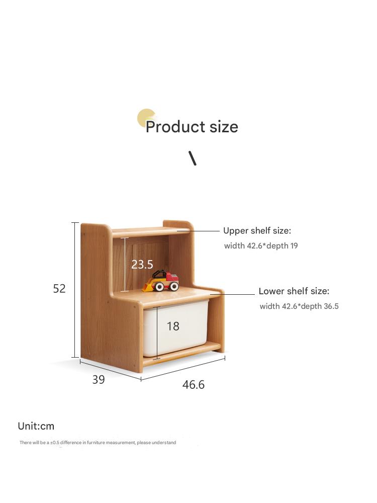 Oak, Beech Solid Wood, Solid RubberWood Small Footstool