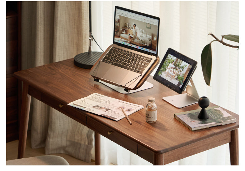 Solid Longan Hardwood, South American Walnut, Black Walnut Solid Wood Office Desk