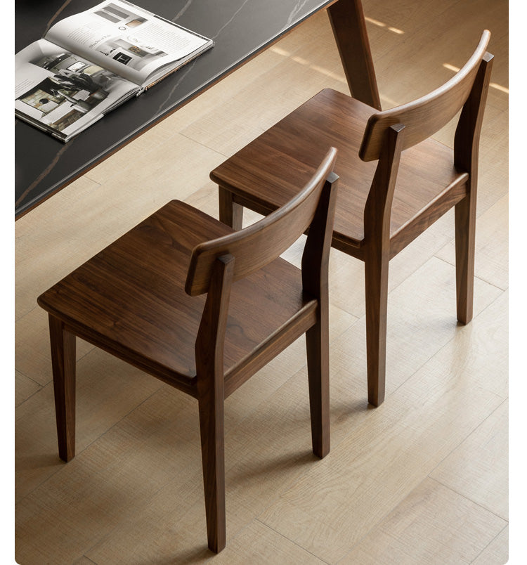 Black Walnut, Ash, Oak Solid Wood Dining Chair Set of 4