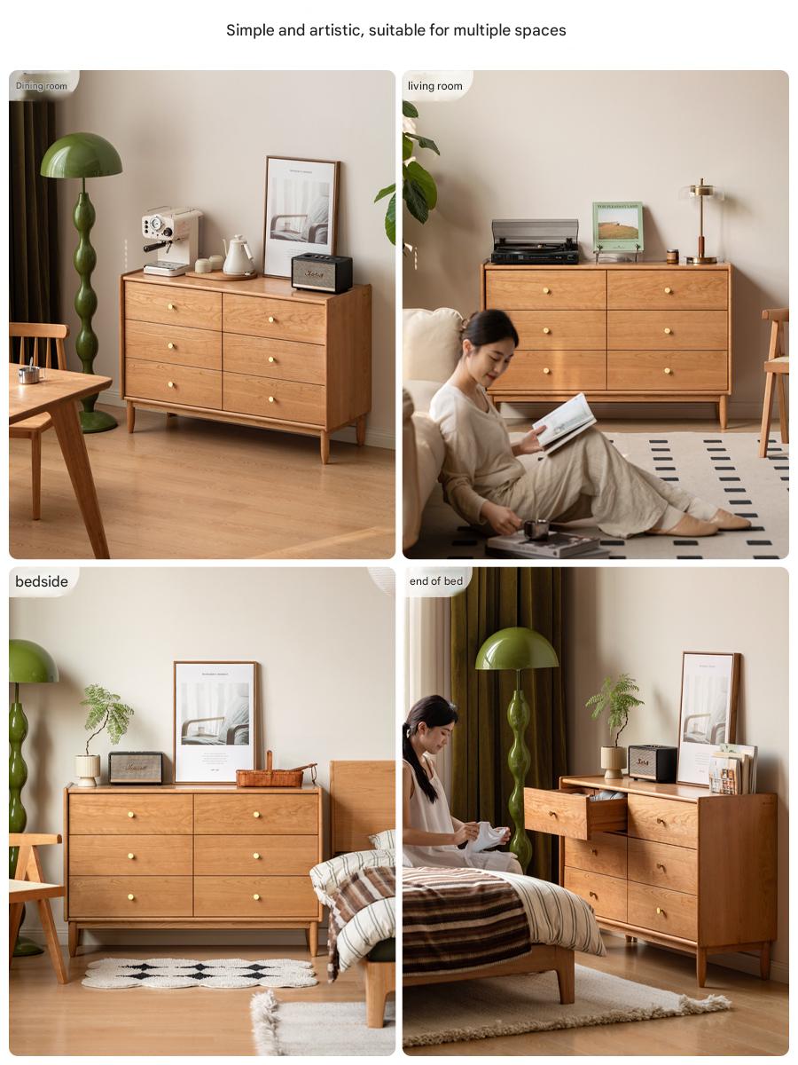 Cherry Solid Wood Chest Of Drawers