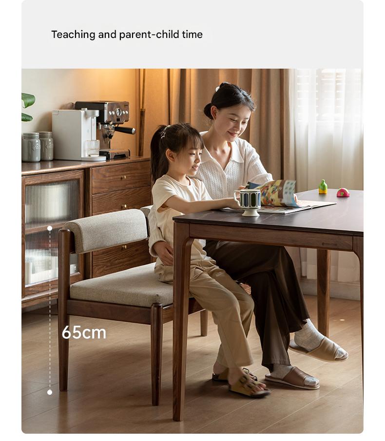 Black Walnut, Oak Solid Wood Long Bench