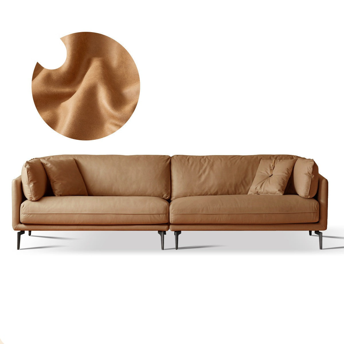 First layer cowhide art sofa ,Tech Fabric sofa Italian style+