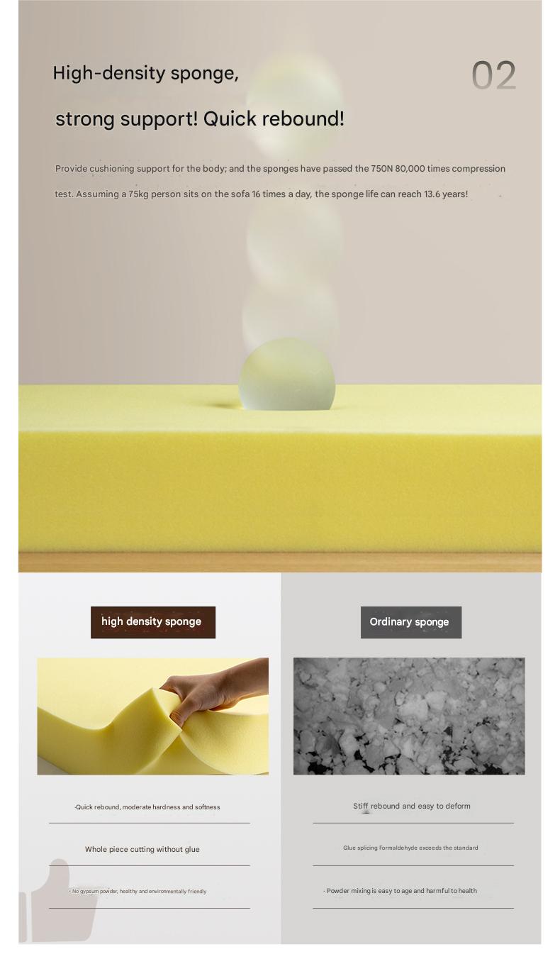 Black Walnut, Oak, Ash Solid Wood fabric sofa high back