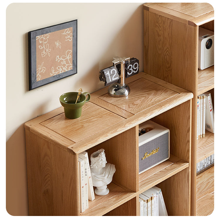 Oak Solid Wood Japanese Style Bookcase