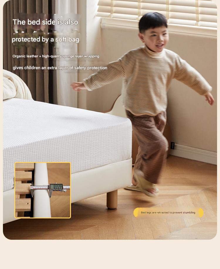 Organic Leather Children's Soft Bag Boy and Girl Bed