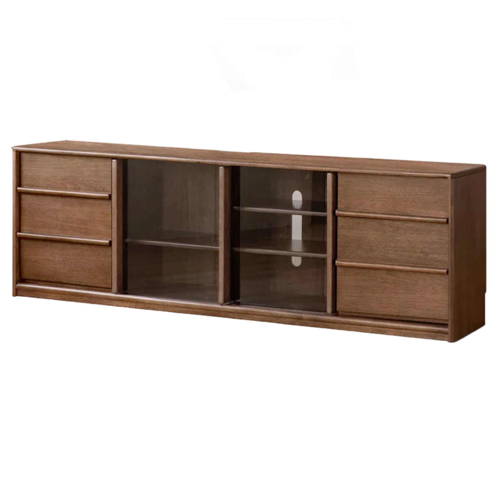 Golden Sandalwood, Black Walnut Solid Wood TV Cabinet