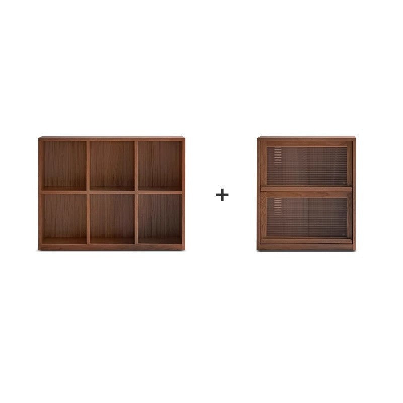 Combination bookshelf , floor shelf Oak solid wood"