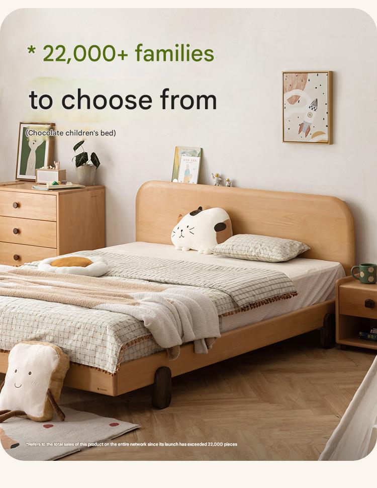 Beech ,Oak solid wood children's bed<
