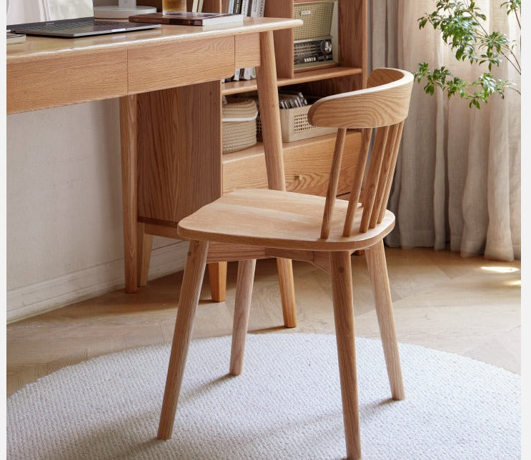 Oak, Cherry wood, Black Walnut Solid Wood 4 pcs set-Windsor Chair