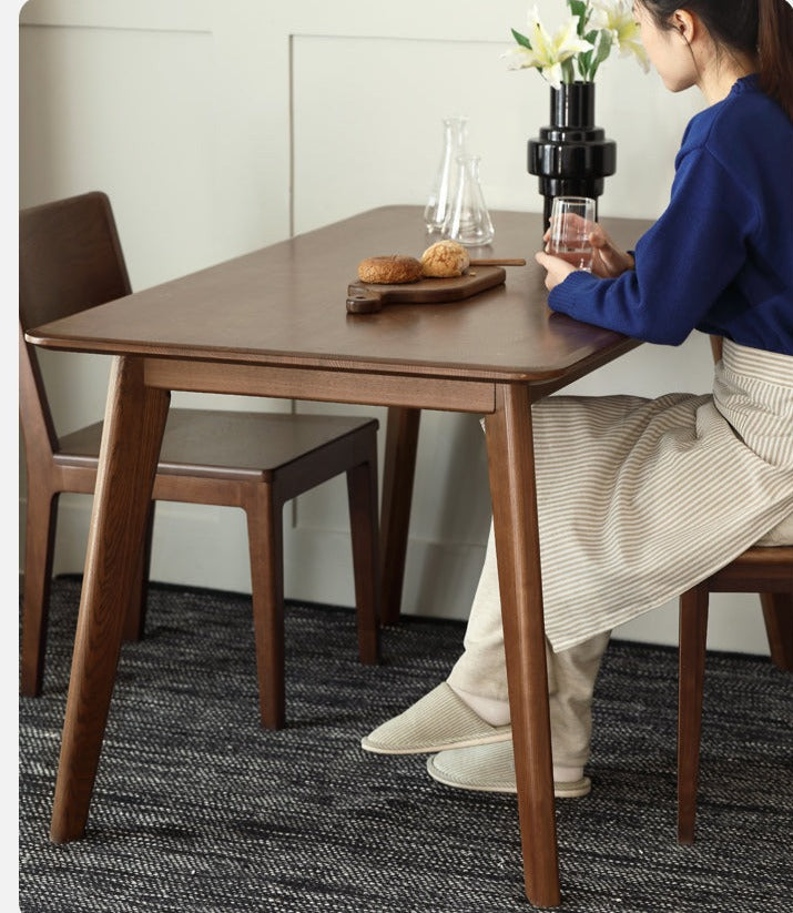 Ash, Oak Solid Wood Modern Dining Table