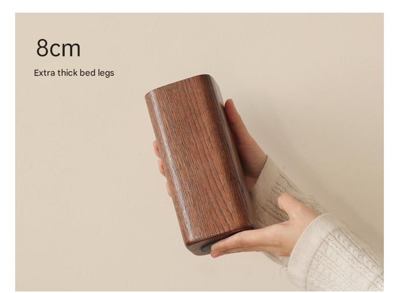 Oak Solid Wood Modern Simple Luminous Bed