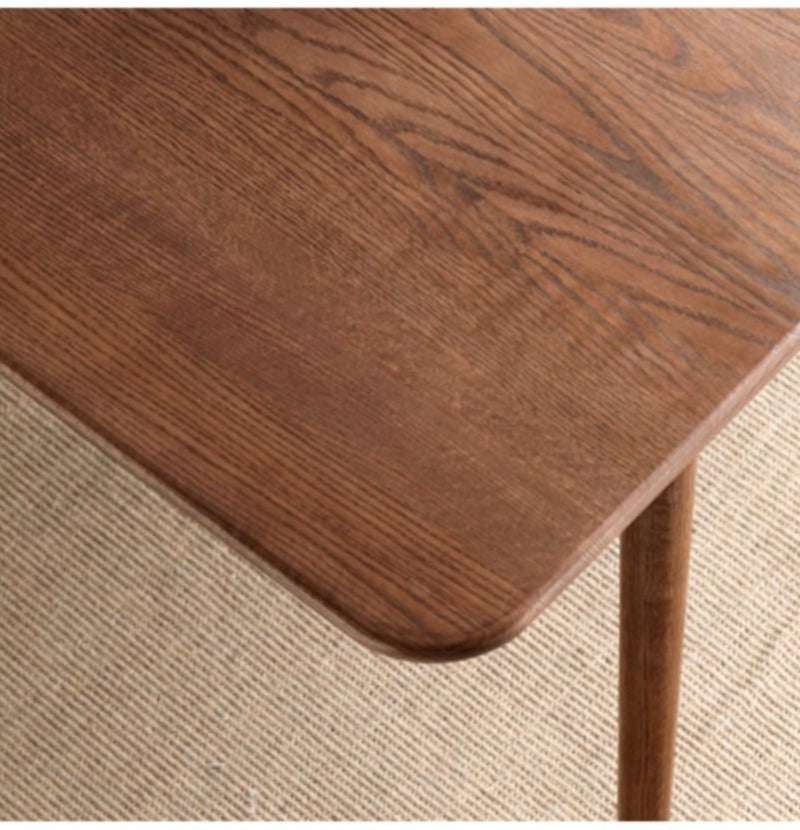 Oak Solid Wood Telescopic Folding Dining Table