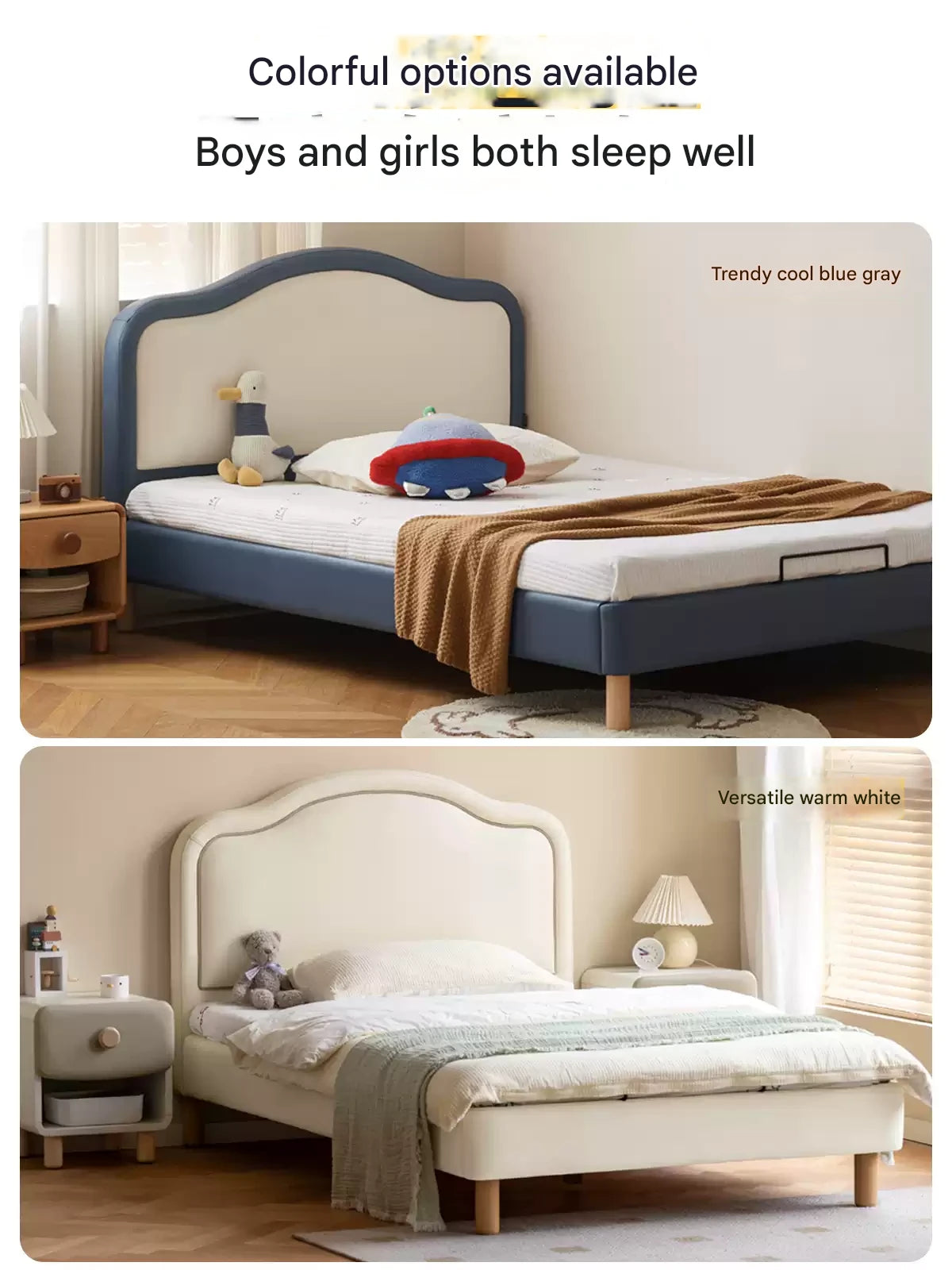 Organic Leather Kid's Soft Cloud Bed