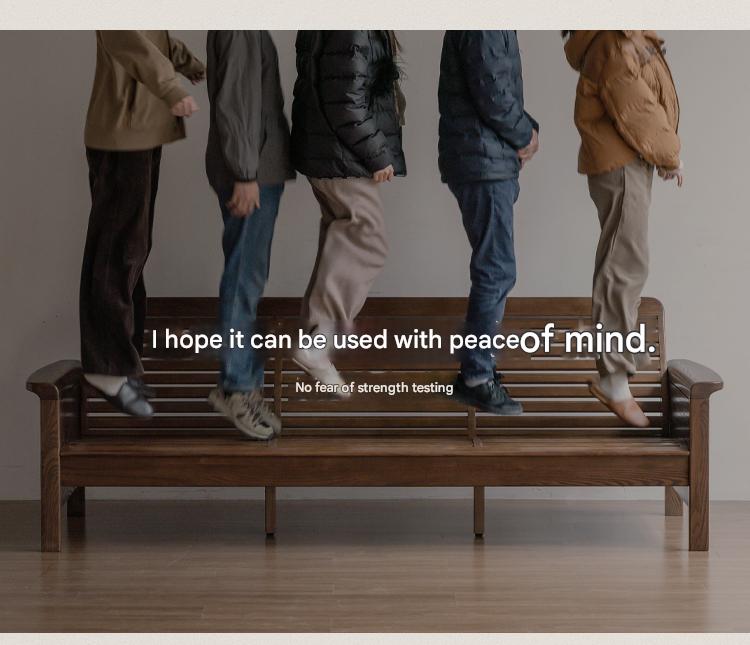 Ash Walnut Colored Straight Fabric Sofa.