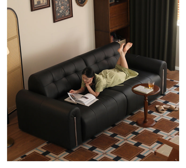 Fabric Electric Italian Style Sitting and Sleeping Sofa.