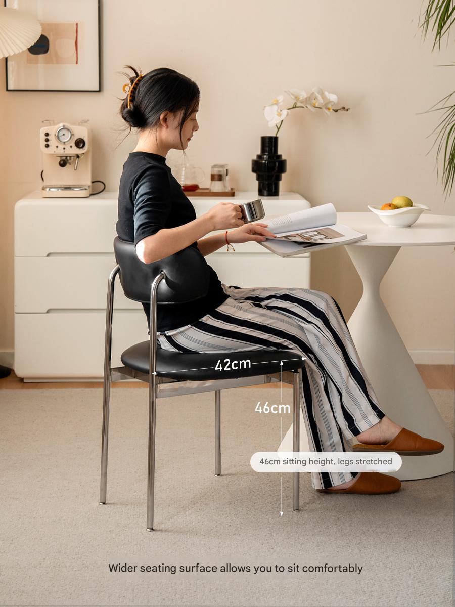 Iron Dining Chair Home Simple Soft Chair